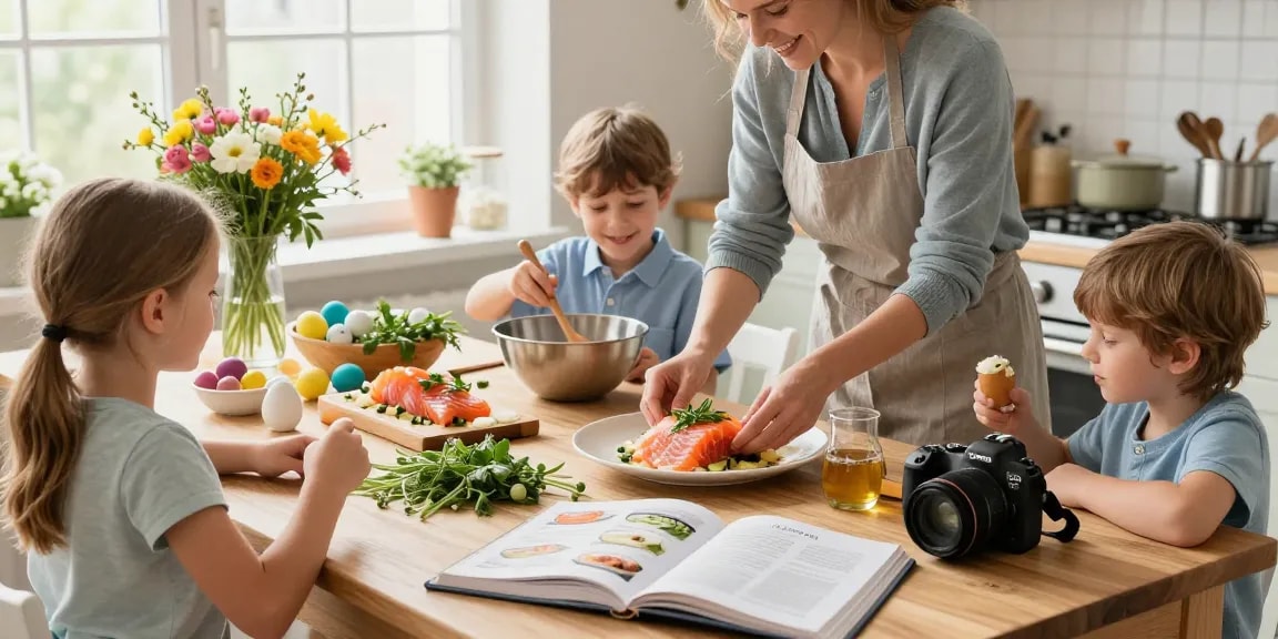 Recept påskmat till påskmiddag med familjens traditionella rätter och färska ingredienser.