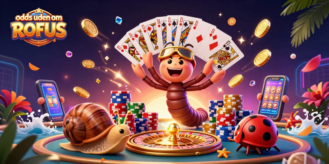 Bet on odds uden om ROFUS with a vibrant 3D casino scene featuring dynamic characters and rich game elements.