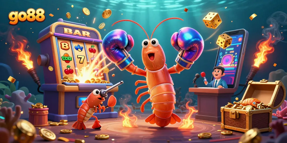 Experience exciting gaming action with go88 as colorful characters celebrate around a vibrant Jackpot.
