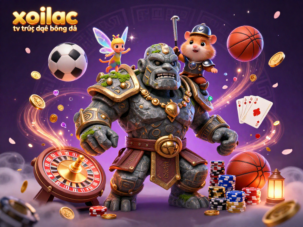 Watch thrilling sports action with xoilac tv trực tiếp bóng đá, as ancient characters celebrate wins with gold coins and magic.