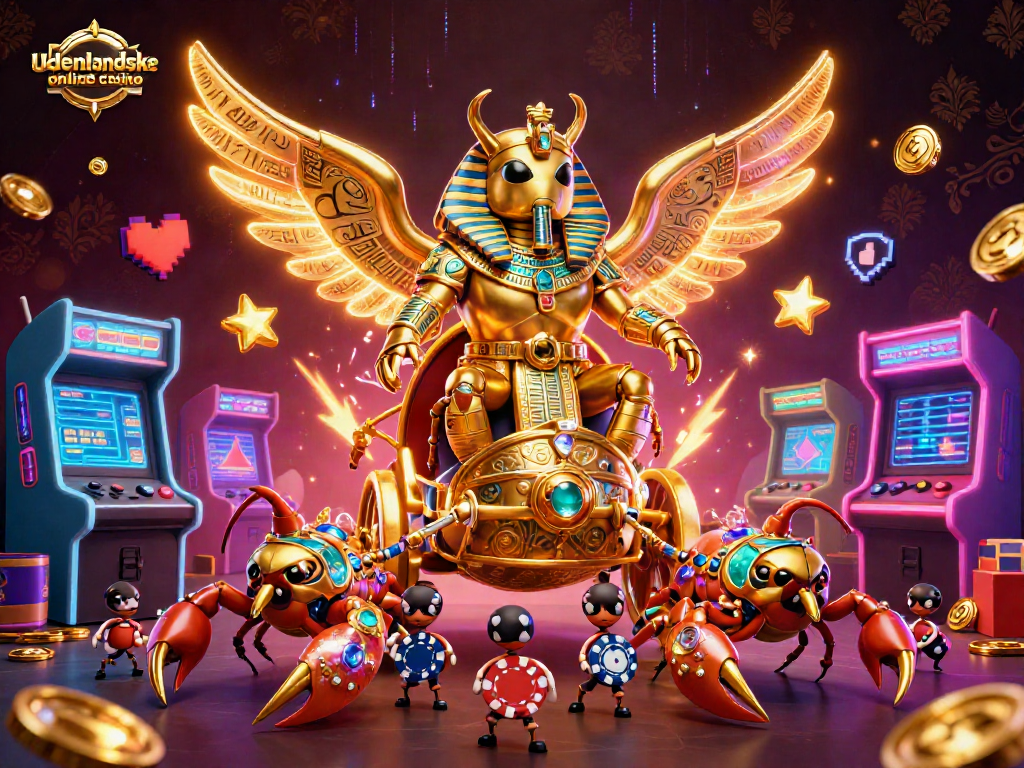 Experience the thrill of udenlandske online casino with vibrant gaming elements and interactive characters.